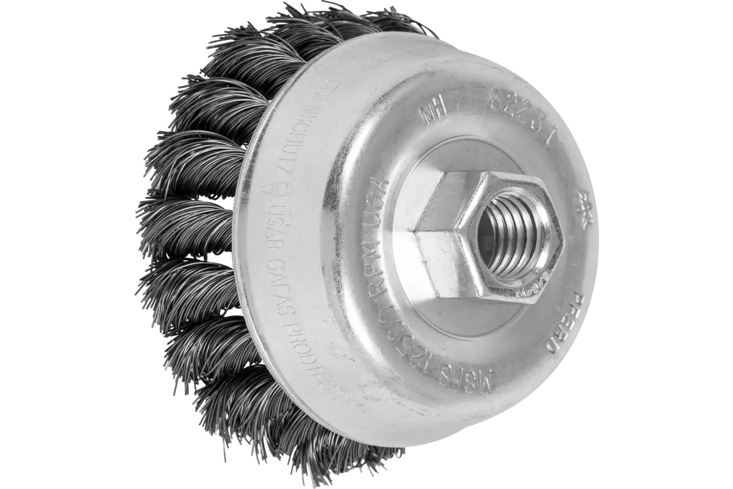 Picture of Pferd Knot Wire Cup Brush Psf 3-1/2" Dia. .014 Carbon Steel 5/8-11" Thread Retail